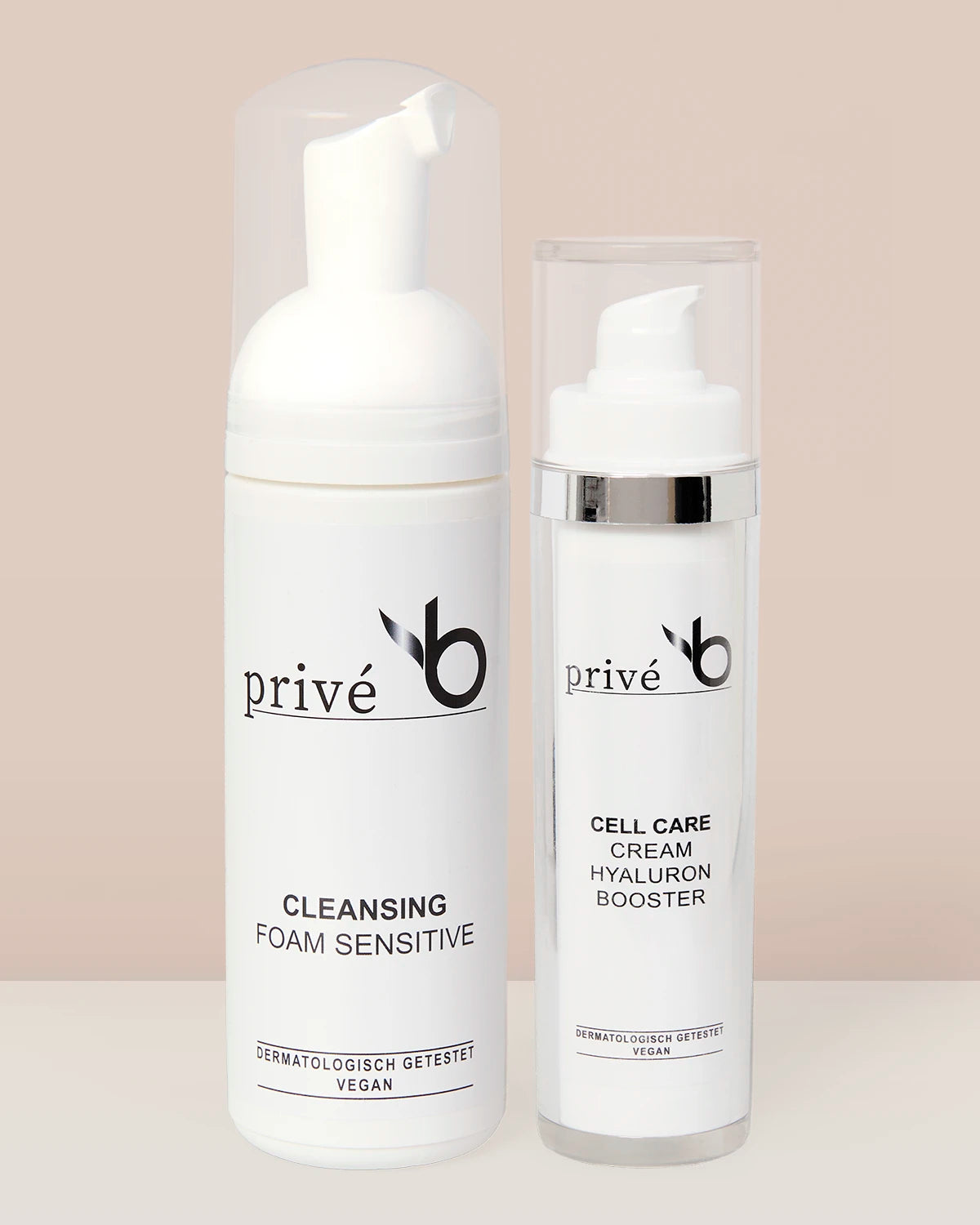privé b Set - Cleansing Foam Sensitive &amp; Cell Care Hyaluron Booster